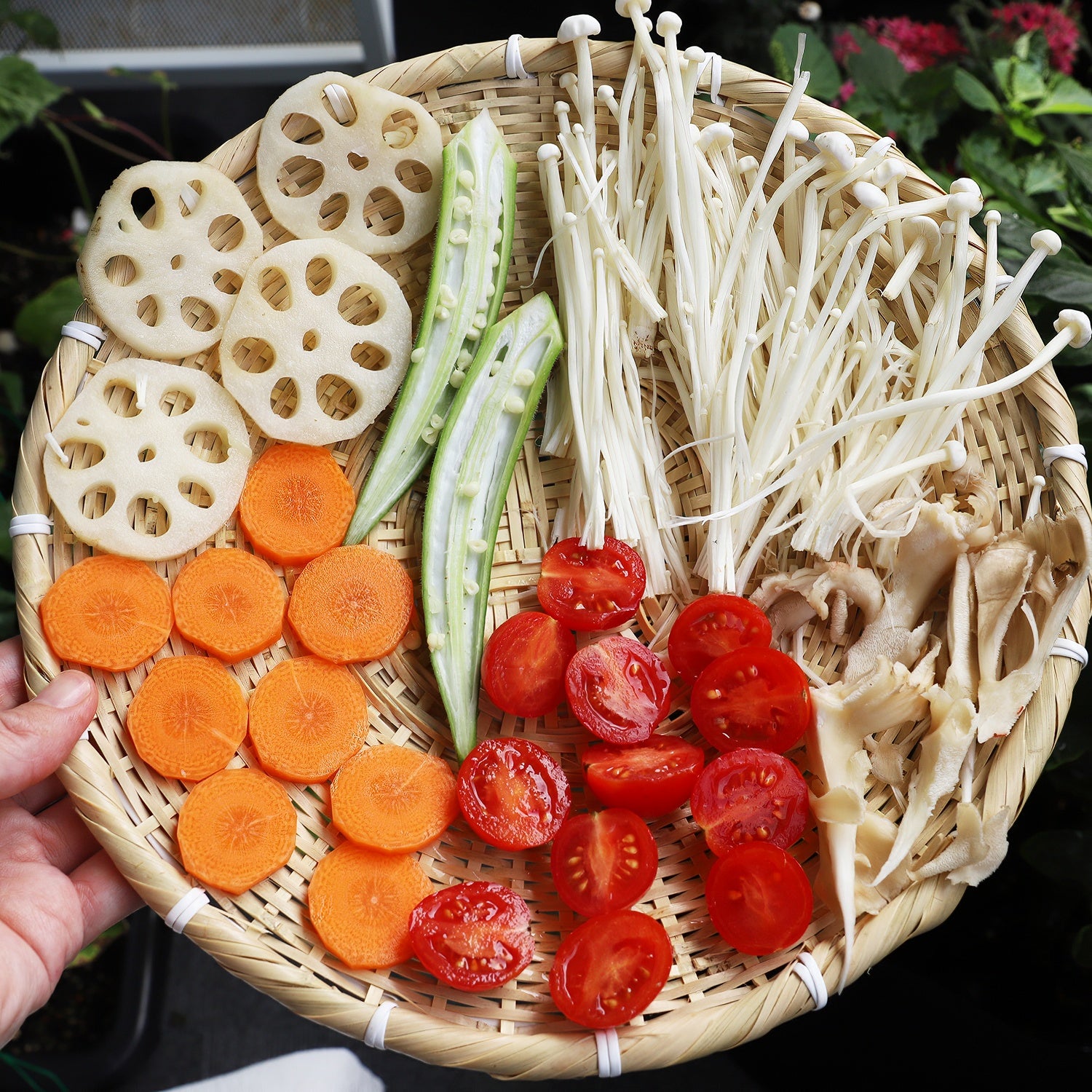 Manyo Soba Bamboo Colander - Fine Mesh Strainer for Noodles, Pasta & Vegetables | Perfect for Asian Cuisine, Salad Prep & Kitchen Drainage