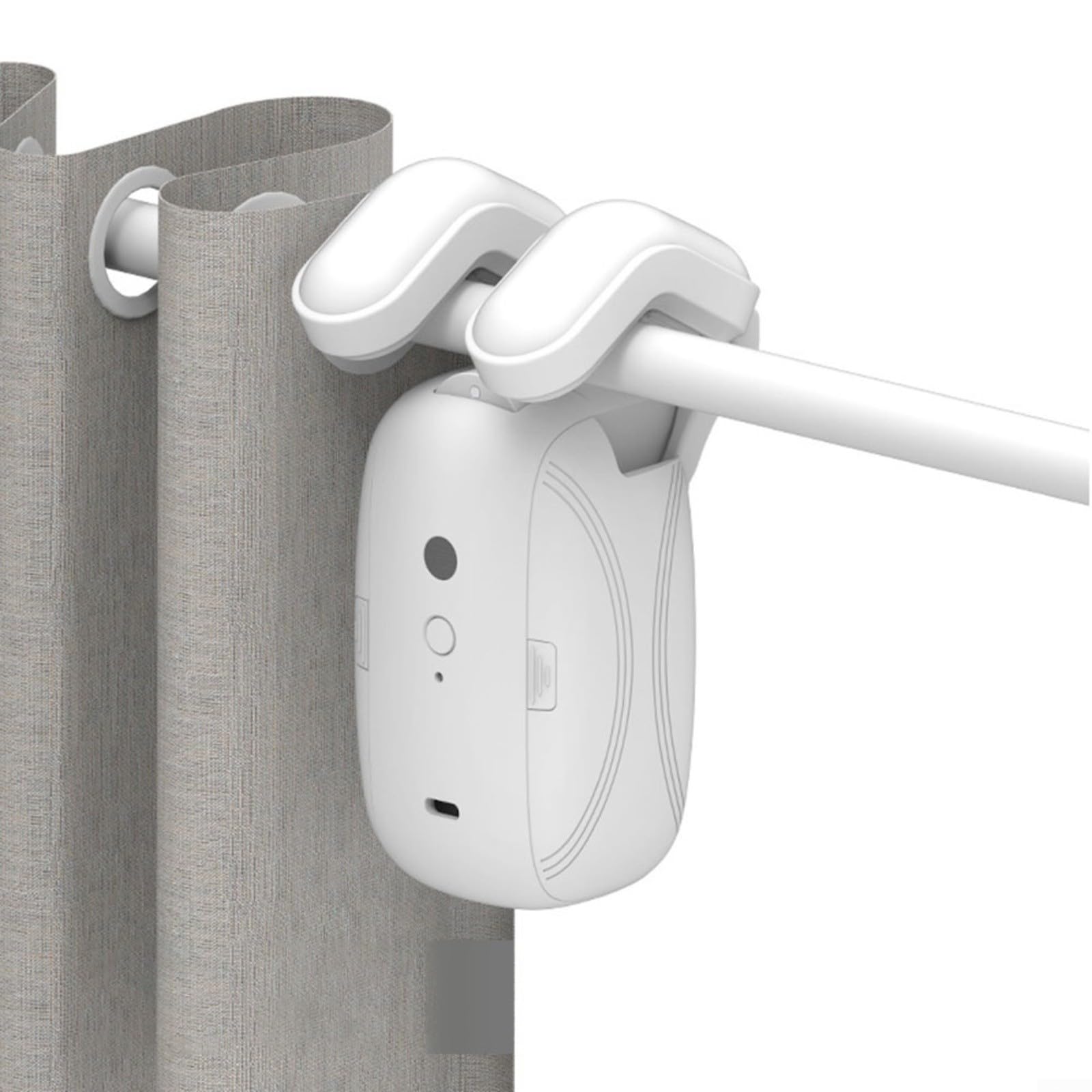 Smart Automatic Curtain Opener - Remote Control Electric Curtain Motor with High Performance for Home & Office - Compatible with Roman Rod/TU (2 Pack) - Perfect for Smart Home Automation & Daily Convenience