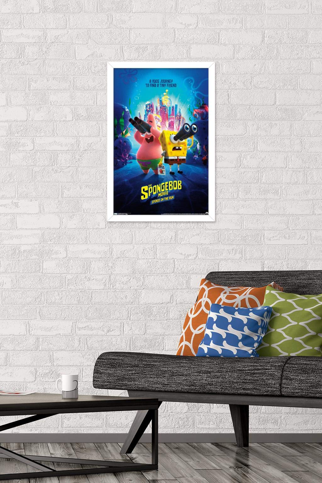 Trends International The SpongeBob Movie: Sponge On The Run - Premium Framed Wall Poster 14.725