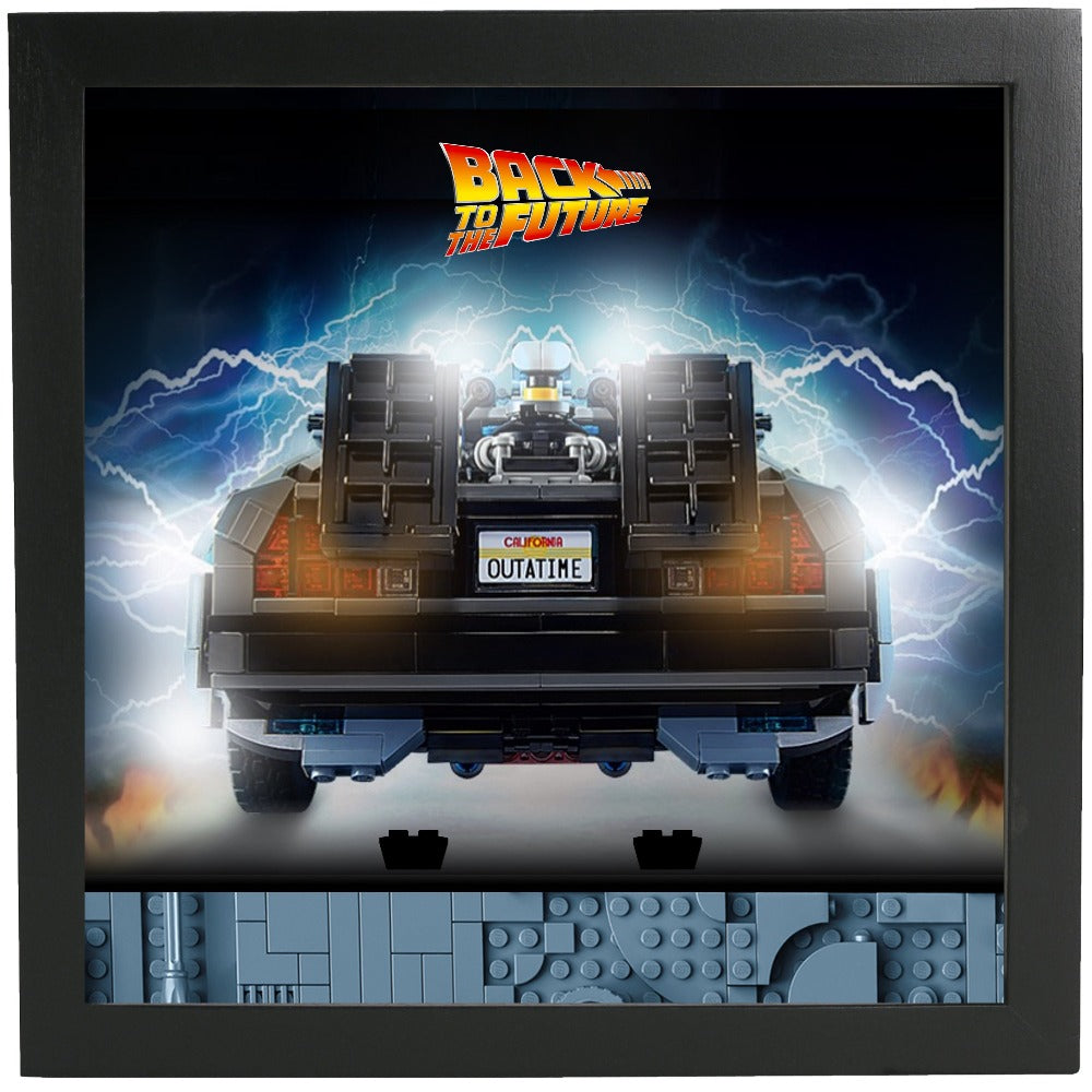 Lego® Back to the Future Time Machine Minifigure Display Frame - Perfect for Collectors and Home Decor