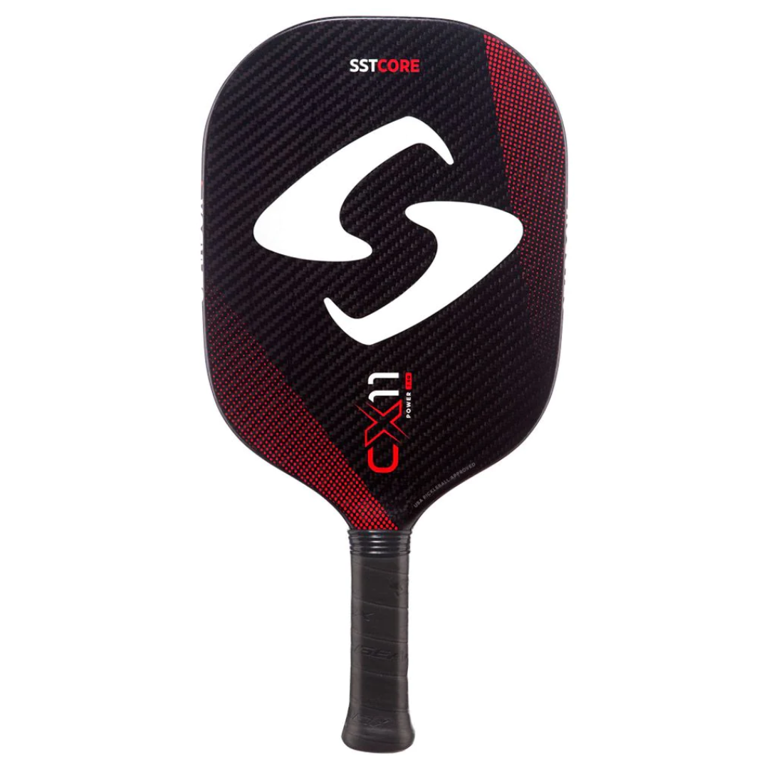 Gearbox CX11Q Quad Power Pickleball Paddle - 7.8oz Lightweight Carbon Fiber Paddle for Advanced Players [Red] - Perfect for Competitive Tournaments & Outdoor Play