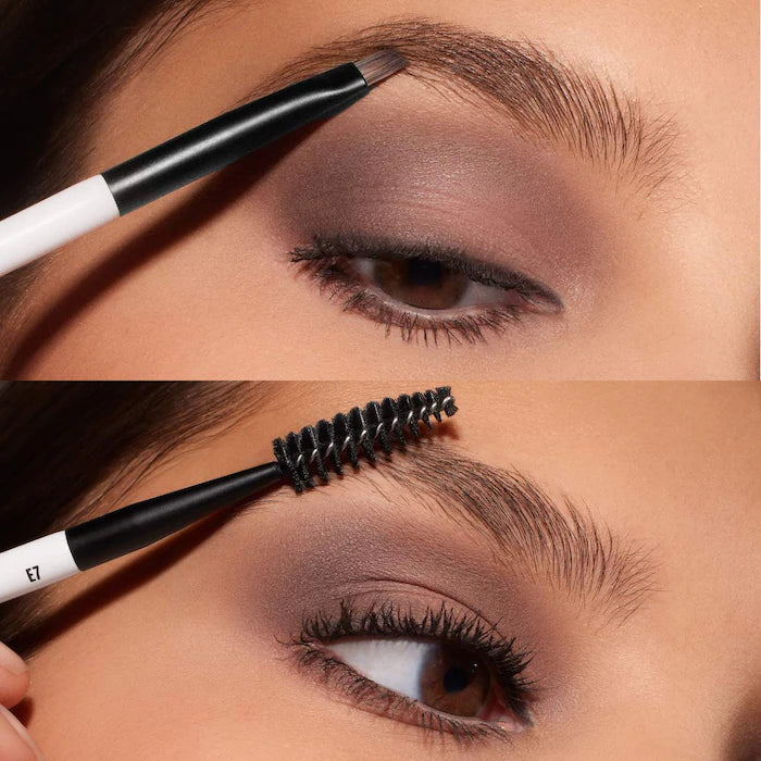 Dual-Ended Eyebrow Brush E7 by MAKEUP BY MARIO - Perfect for Precise Brows & Smokey Eye Makeup