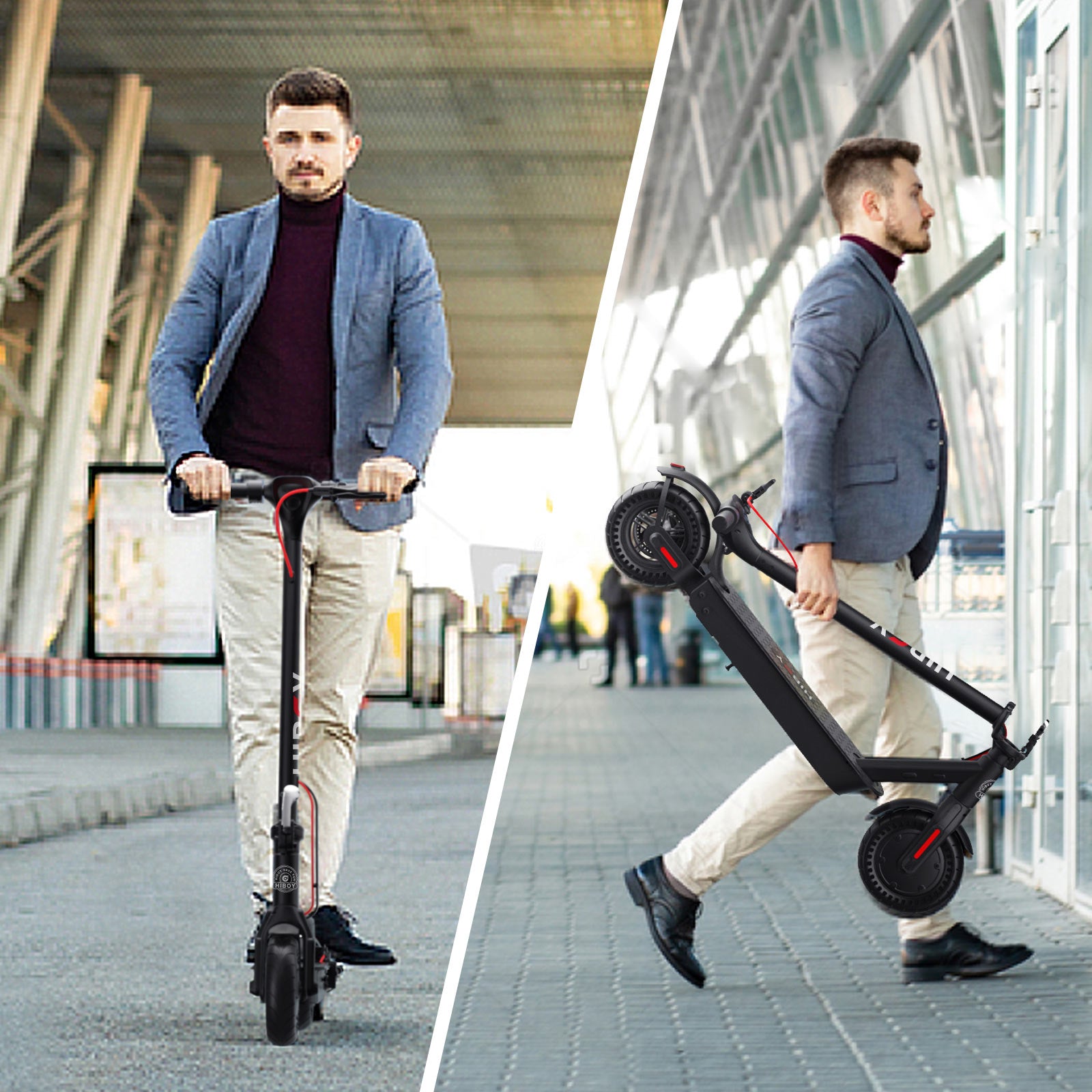 Refurbished Hiboy KS4 Pro Electric Scooter for Adults - 350W Motor, 18.6 MPH, 17 Mile Range - Perfect for Commuting & Urban Travel