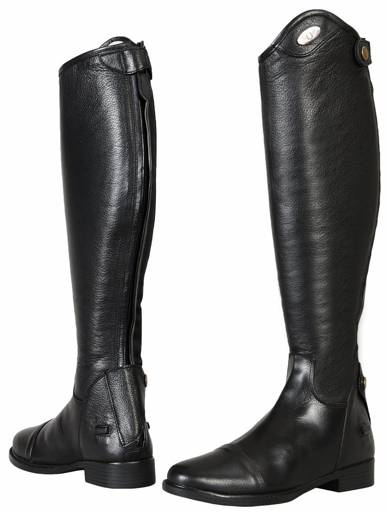 TuffRider Ladies Belmont Dress Boots - Black - Size 11 - Extra Slim - Perfect for Equestrian Riding & Formal Events