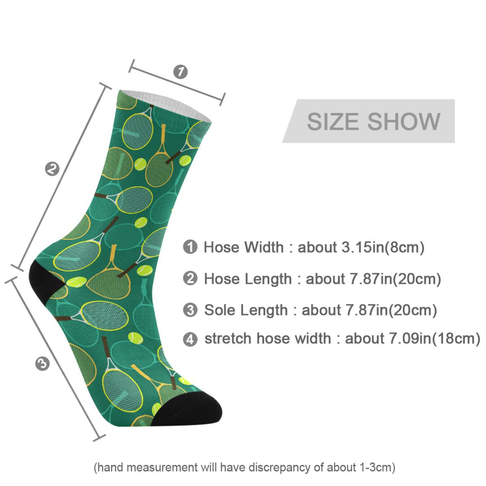 Women's & Men's Crew Athletic Socks - Mid Calf Comfortable Casual Socks for Running, Gym & Daily Wear - Novelty Design Cozy Socks for Sports & Everyday Use