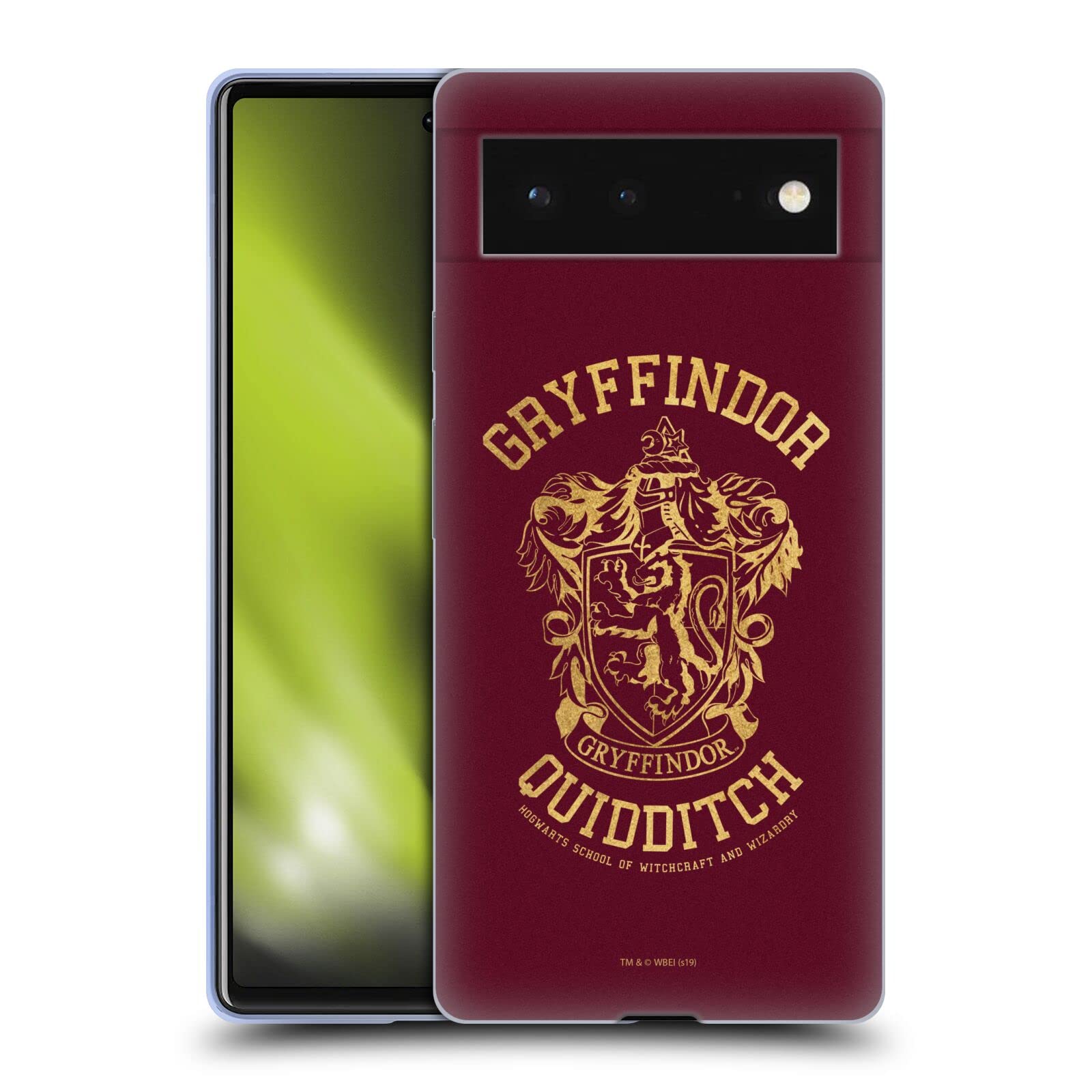 Harry Potter Gryffindor Phone Case for Google Pixel 6 - Quidditch Design for Fans