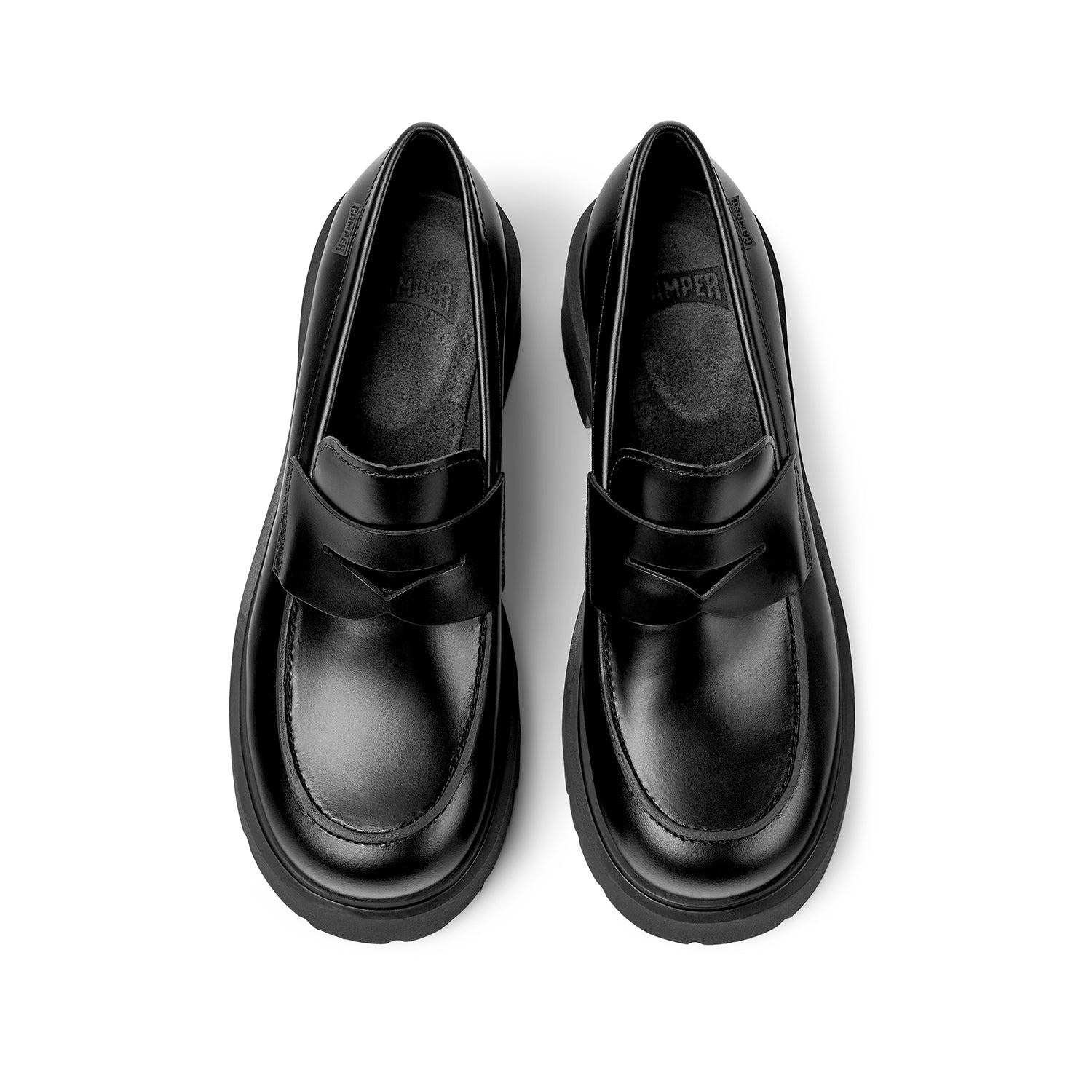 Camper Women's Milah Black Leather Comfortable Walking Shoes - Perfect for Travel, Work & Everyday Wear