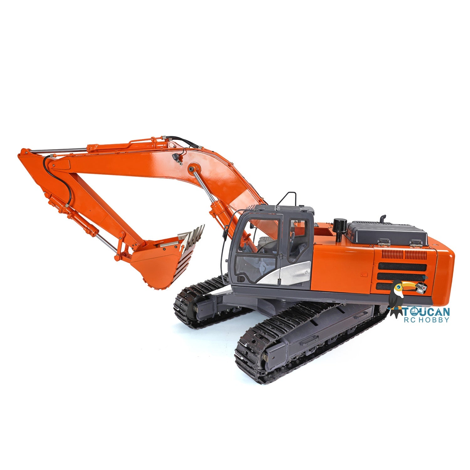 1/12 Scale DIM H3 360 RC Excavator Toy - Metal Hydraulic Construction Vehicle with Tracked Chassis, LED Light System, ESC Motor & Servo Valve - Perfect for Construction Simulation, RC Hobbyists and Collectors