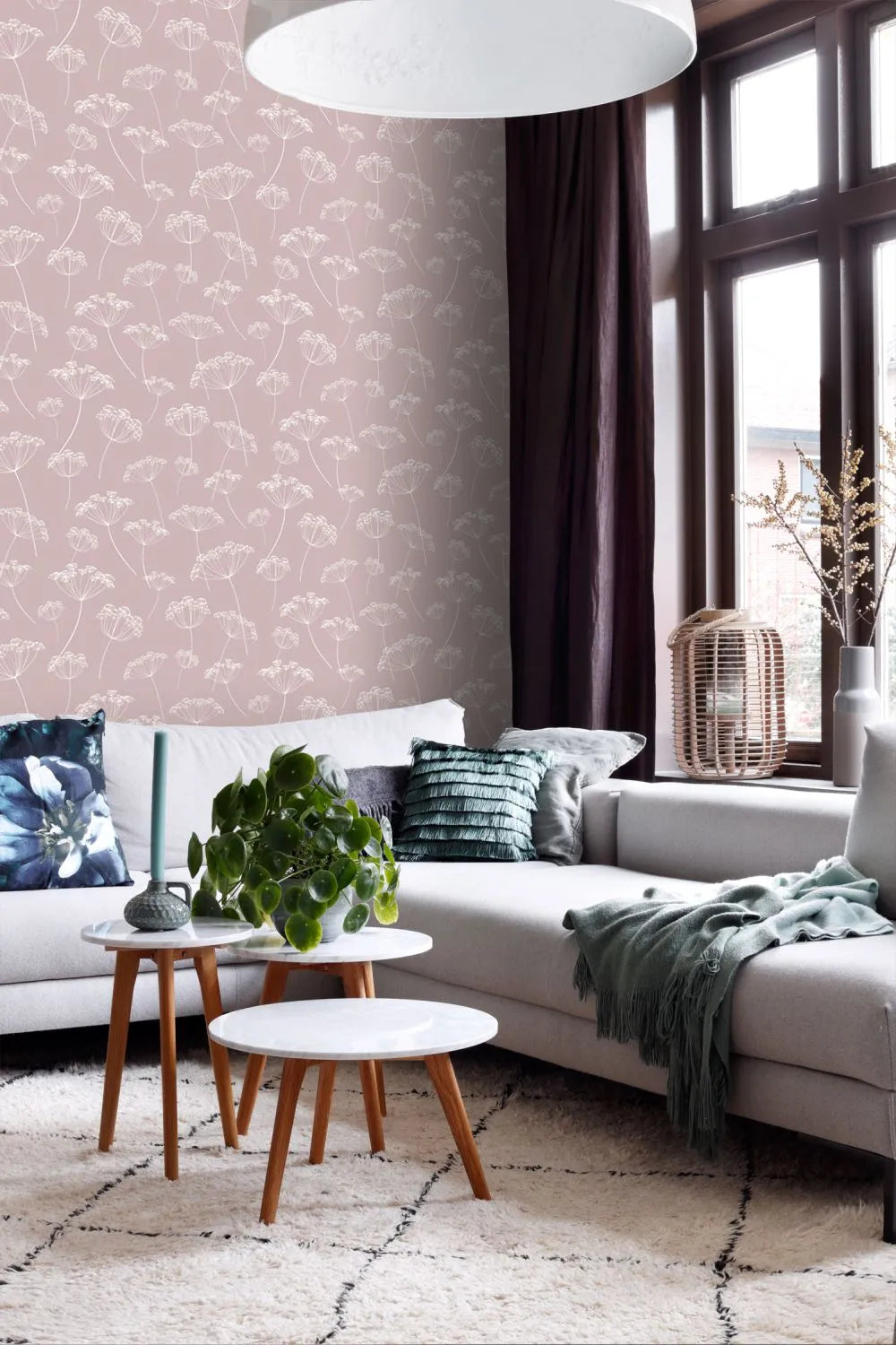 Scandi Cool Dandelion Tails - Nordic Style Home Decor for Living Room & Bedroom - Perfect for Boho Chic Interior Design