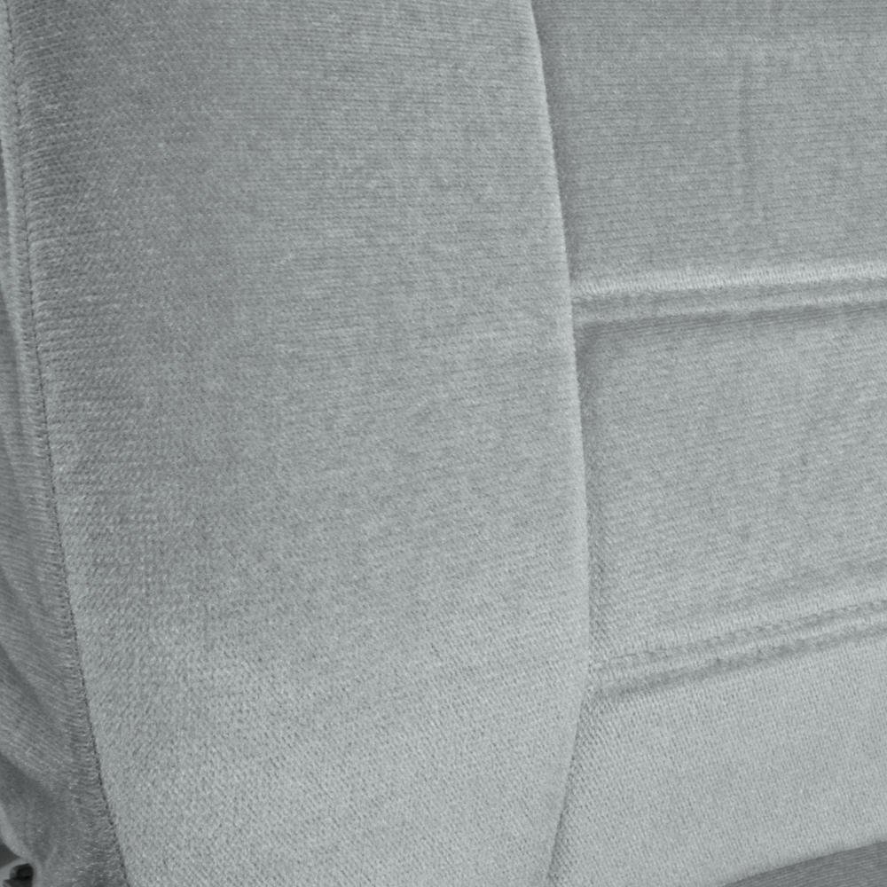 BDK Classics PolyVelour Seat Covers for Truck SUV Car - Large Gray - Premium Universal Fit Car Seat Protectors for Comfort & Style - Perfect for Road Trips, Daily Commutes & Off-Road Adventures