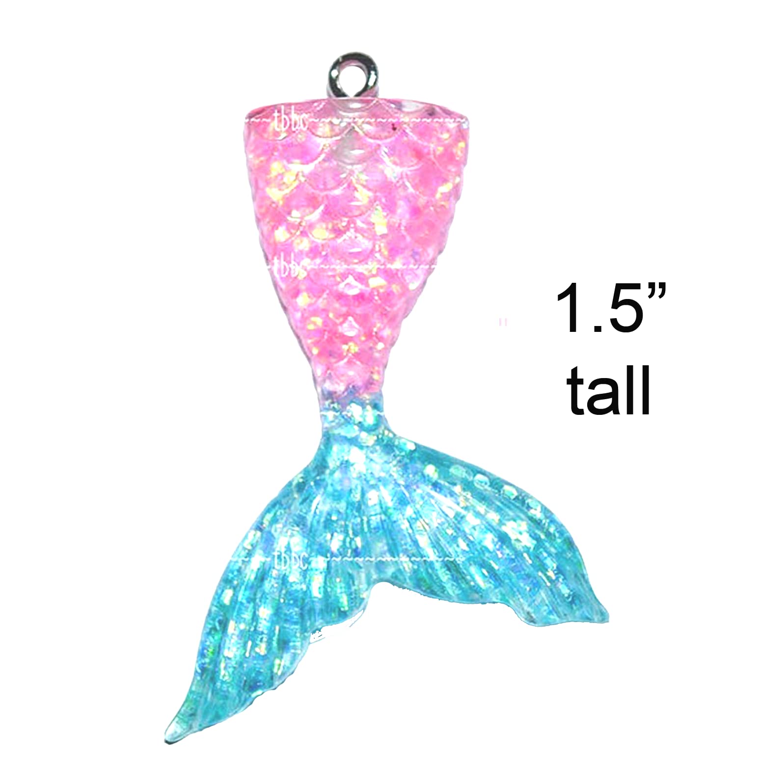 Aqua and Pink Mermaid Rhinestone Car Charm - Elegant Rear View Mirror Hanger Bling for Cars | Perfect for Beach Trips, Road Trips & Gift Giving