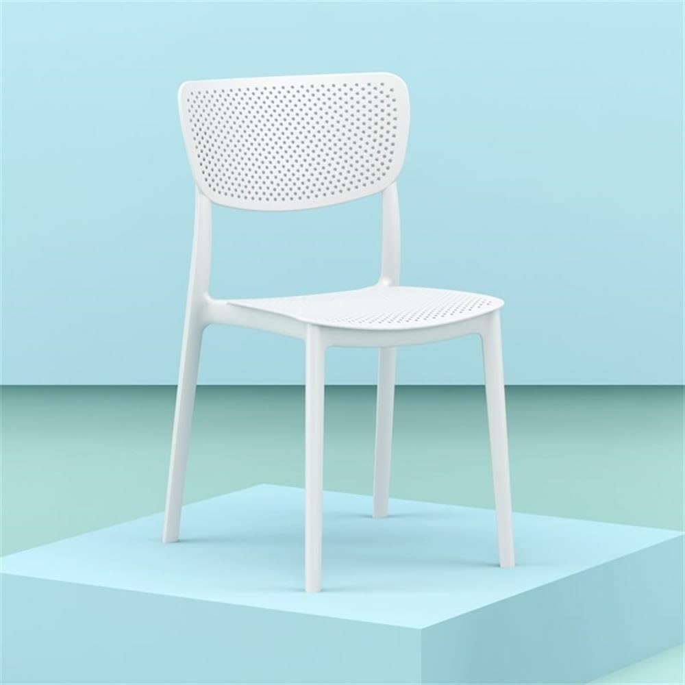 Compamia Lucy Modern Dining Chairs Set of 2 - White Finish Upholstered Side Chairs for Kitchen, Dining Room & Office - Comfortable & Stylish Seating Solution