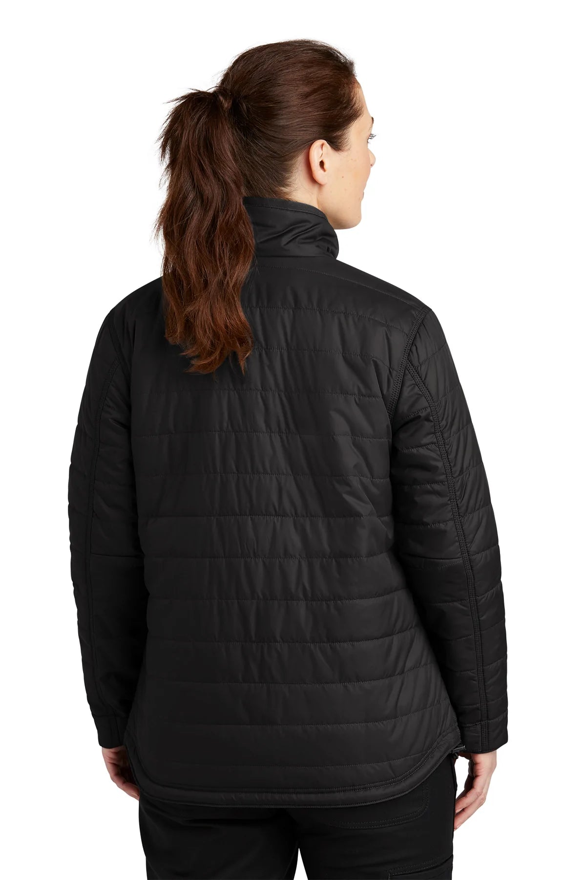 Carhartt Women's Gilliam Branded Jacket - Black | Durable Workwear for Outdoor Activities, Construction & Winter Wear