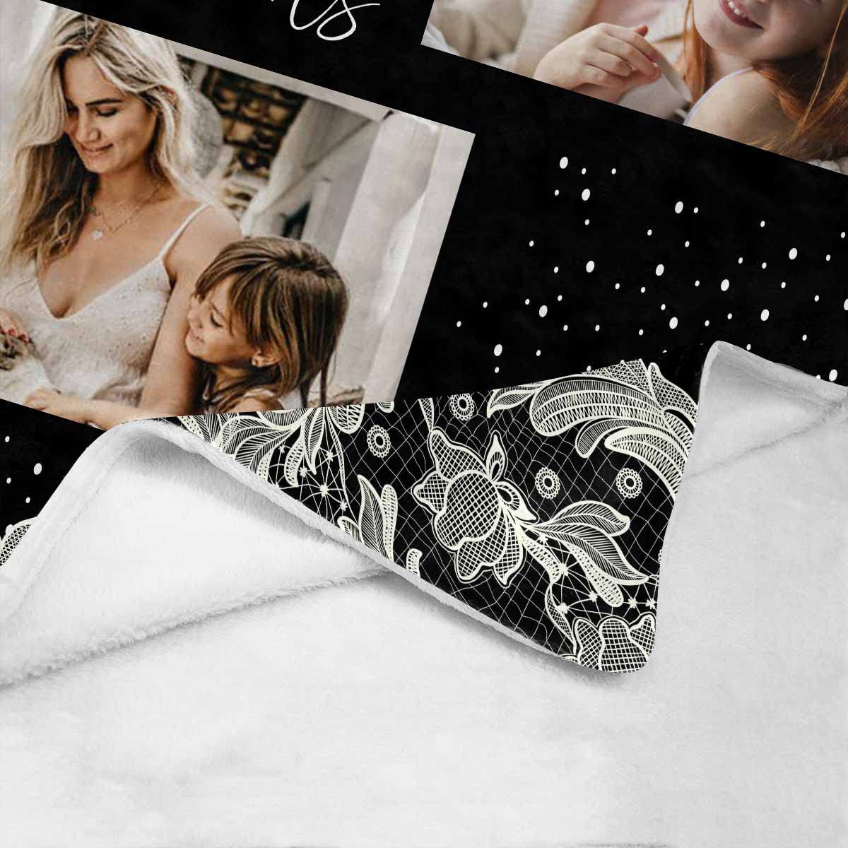 Personalized Memorial Throw Blanket - Custom Photo Blanket for Loss & Sympathy Gifts | Comforting Bereavement Gift for Loved Ones | Perfect for Remembrance, Funerals & Healing Moments