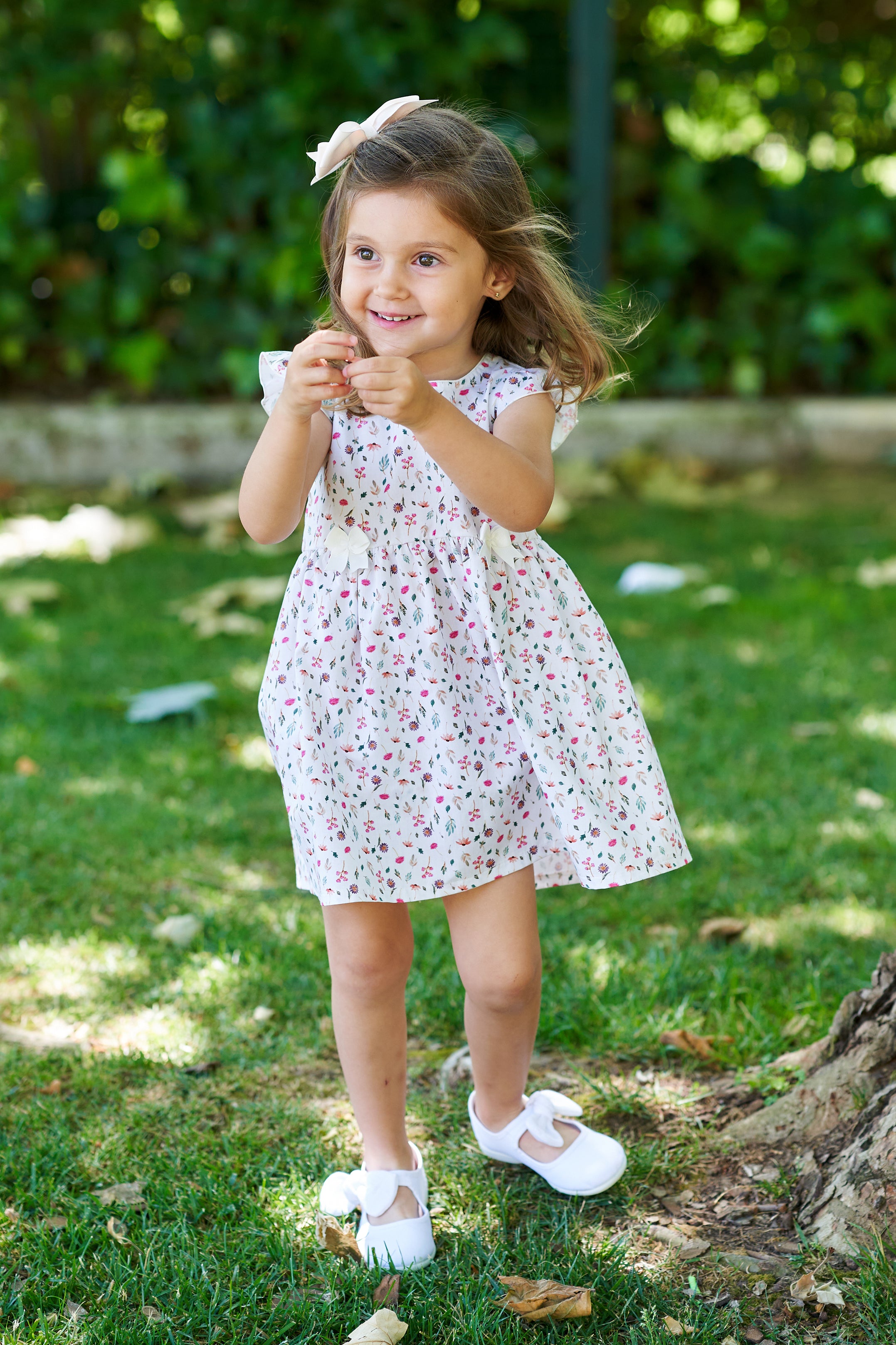 Stylish Sukie Multicolored Floral Dress with Bloomers - Perfect for Spring Outfits, Photo Shoots & Special Occasions