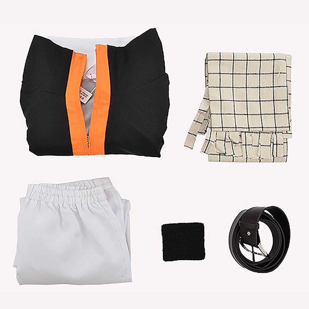 Natsu Dragneel Cosplay Costume Outfit with Scarf - Anime Fairy Tail Cosplay Uniform for Halloween, Conventions & Role Playing