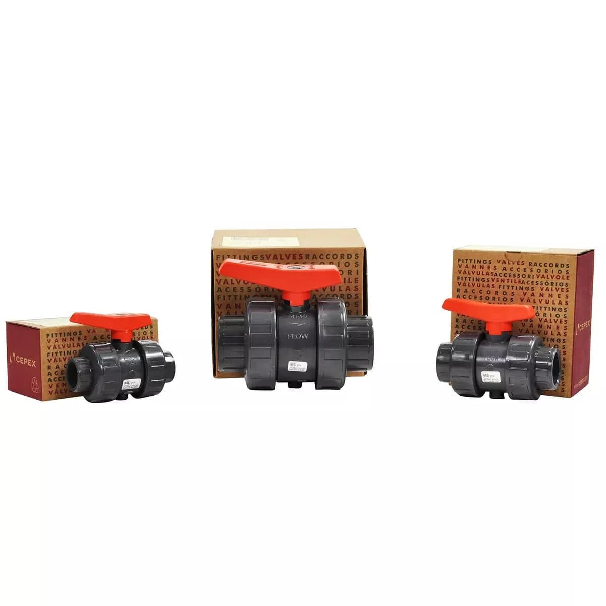 High-Quality Double Union Ball Valve (Slip x Slip) - Durable PVC Construction for Pool, Spa & Irrigation Systems - Perfect for Water Flow Control in Residential & Commercial Applications