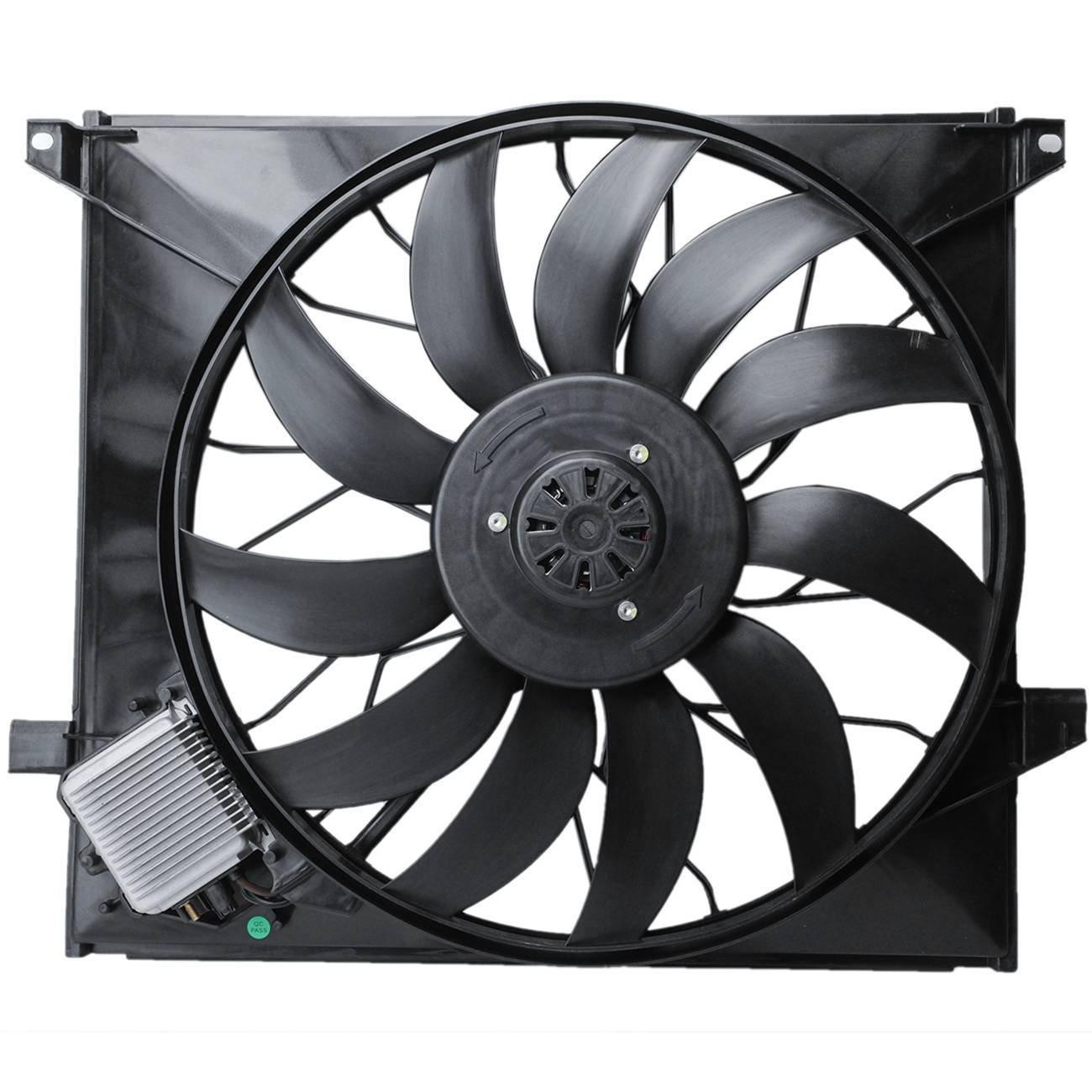 KT A1635000293 Brushless Motor Radiator Cooling Fan - High Performance Front Cooling Fan Assembly (1PC) - Perfect for Automotive Radiator Cooling & Engine Temperature Control