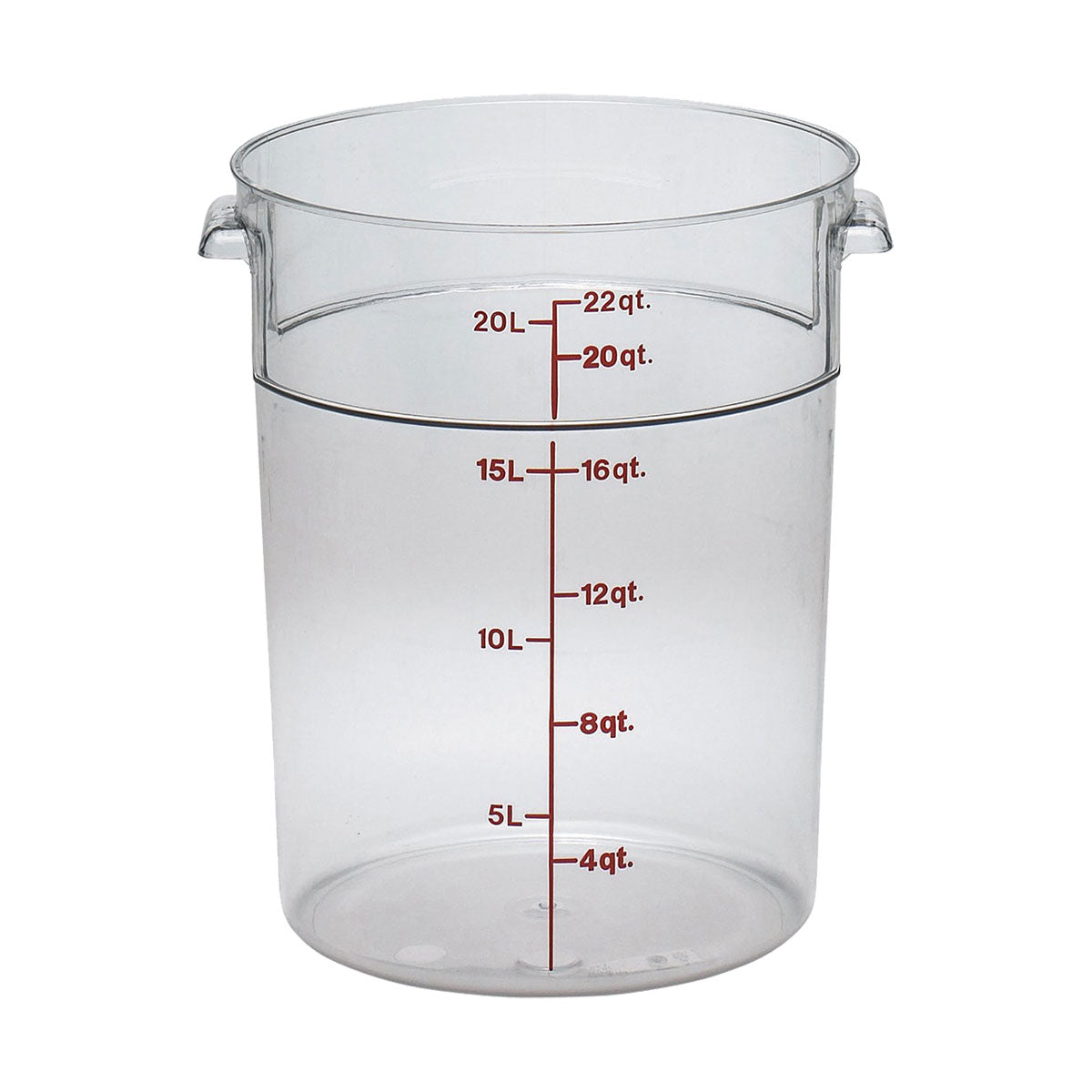 Cambro RFSCW22135 22-Quart Clear Camwear Round Food Storage Container - Airtight, Durable, BPA-Free - Perfect for Restaurants, Catering & Bulk Food Storage
