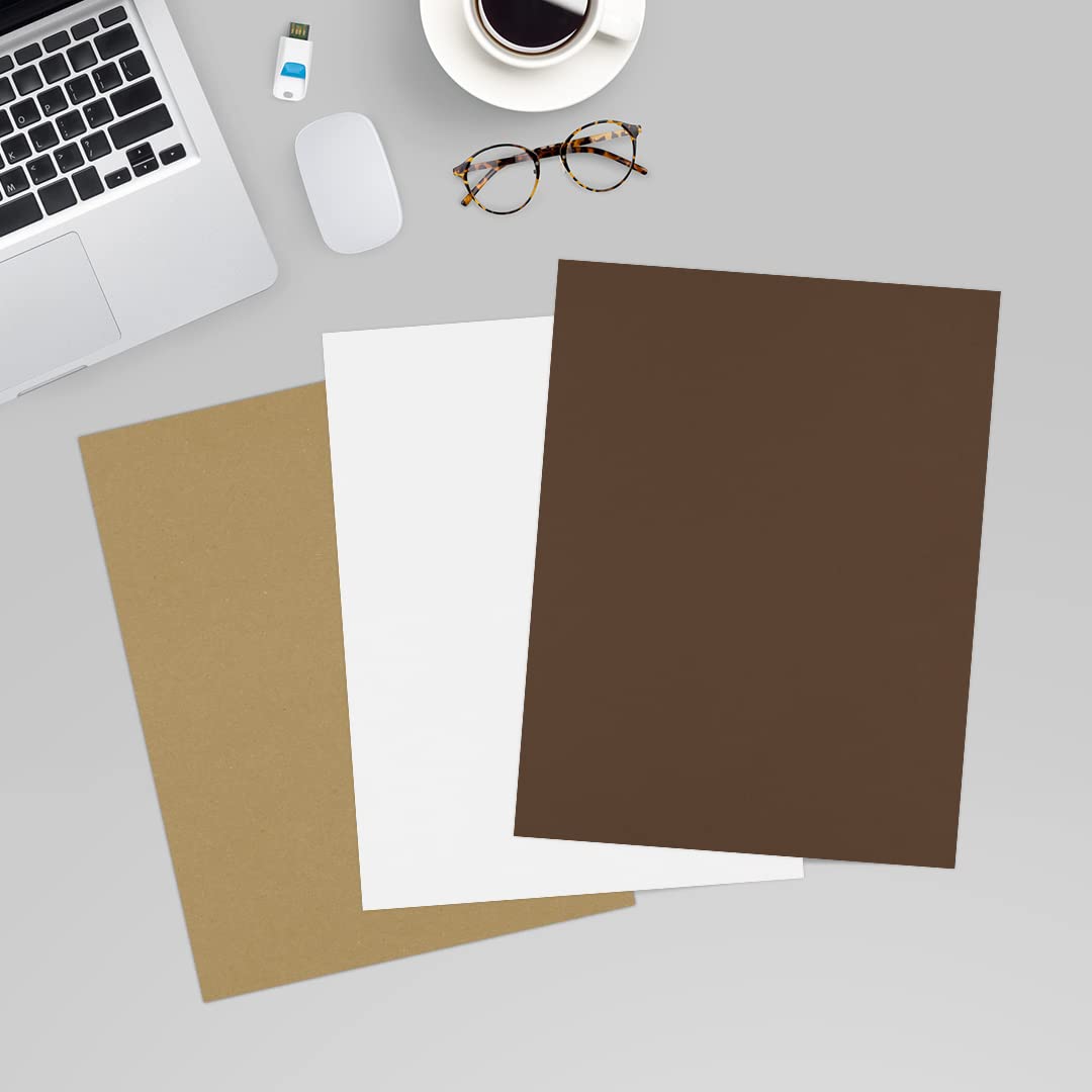 Premium Chocolate Brown Cardstock Paper - 8.5