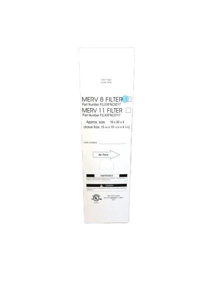 Carrier FILXXFNC0017 16x20x4 MERV 8 Air Filter - 2 Pack Replacement Furnace Filters for Home HVAC Systems | Improves Indoor Air Quality & Reduces Allergens