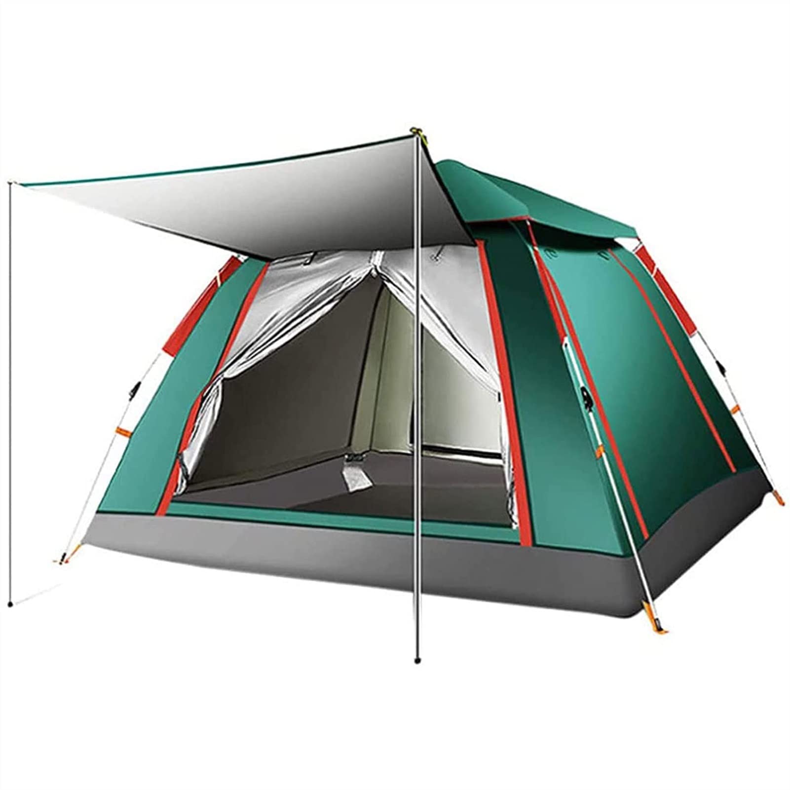 Tolalo 4-Person Camping Tent - Waterproof & Windproof Family Tent for Outdoor Adventures, Hiking, and Travel - Easy Setup with Removable Rainfly & Ventilated Windows - Portable with Carry Bag - Perfect for Backpacking, Beach Trips, and Family Camping
