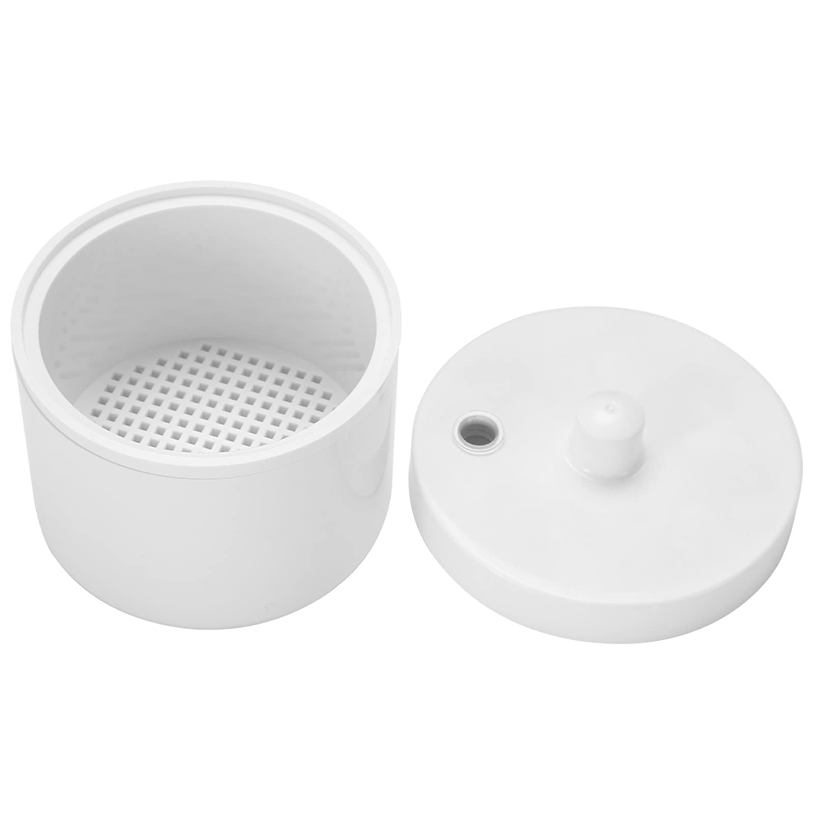 Saluaqui Nail Tool Sterilizer - Small Disinfection Round Box with Net Basket for Manicure Tools, Nail Art Accessories & Metal Equipment | Perfect for Nail Salons, Home Use & Professional Manicurists