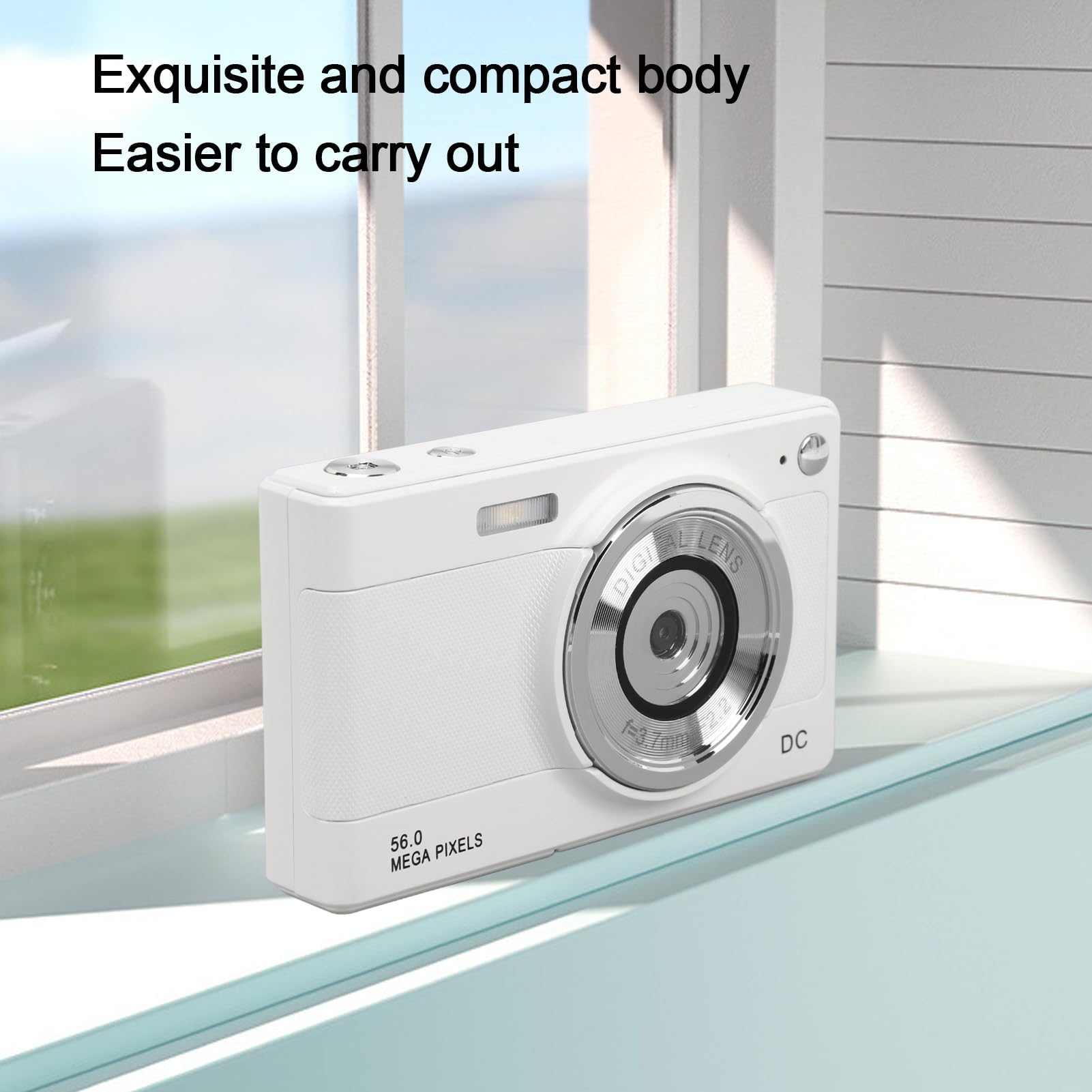 56MP Kids Digital Camera 1080P with 8X Zoom - Compact Travel Camera for Teens & Birthday Gifts