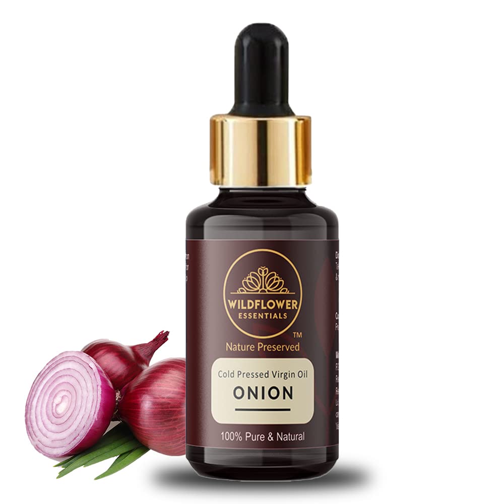 Pure Onion Oil for Hair Growth & Skin Care - 100% Cold Pressed, Natural & Organic (30ml) - Promotes Thicker Hair, Scalp Health & Glowing Skin - Perfect for Daily Hair & Skin Routine