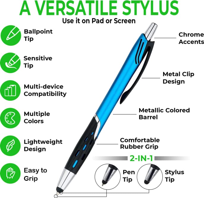 Custom Logo Pens Bulk 250 Pack - Dual Tip Stylus & Ballpoint Pen for Touchscreens - Premium Rose Gold with Black Ink - Perfect for Corporate Gifts, Business Promotions, Weddings & Events