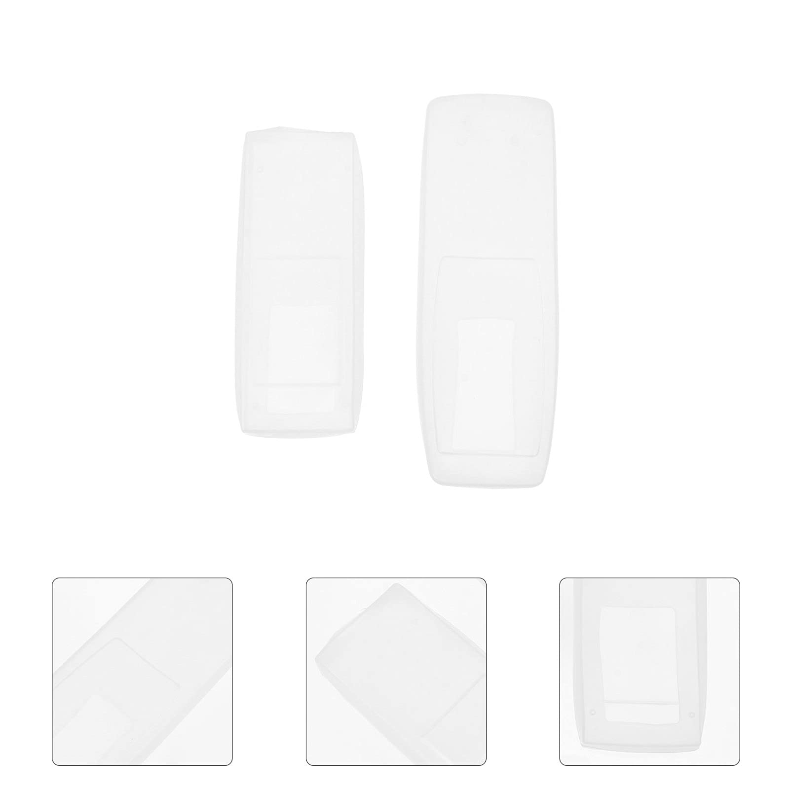 Cabilock 4Pcs Clear Silicone TV Remote Cover - Shockproof Protection for Home Theater