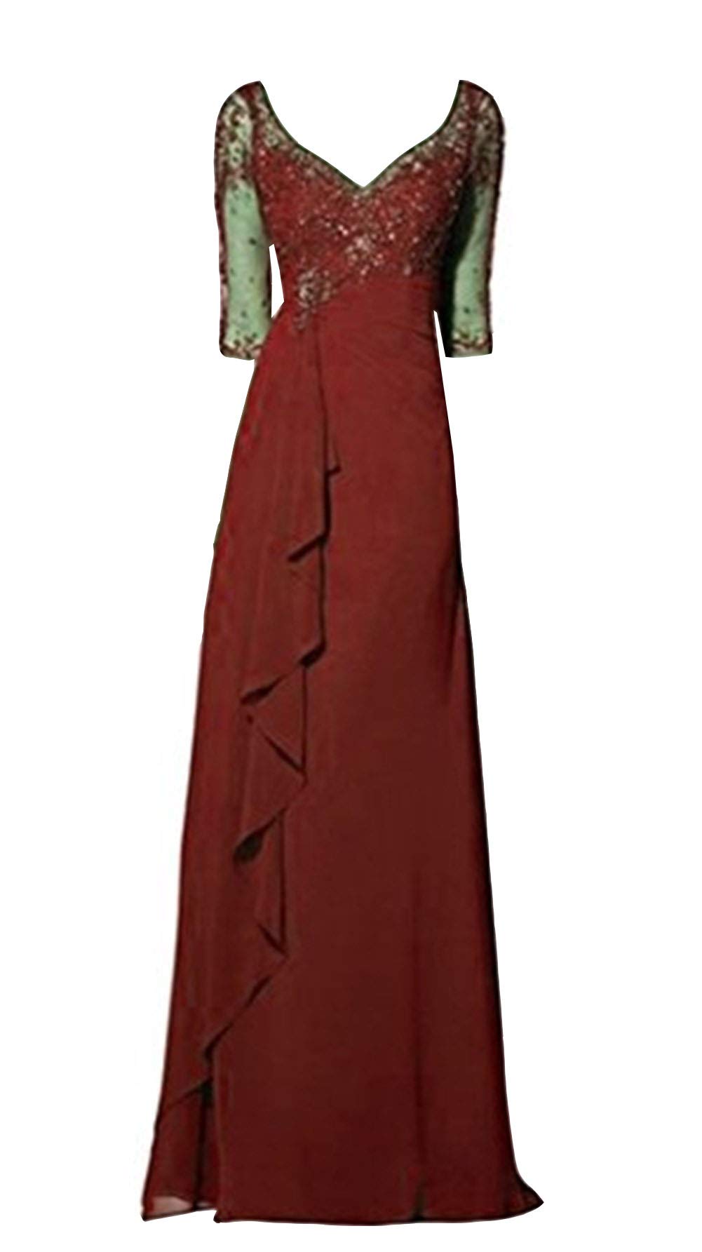 Emanni Women's Elegant Sheath Dress with Applique & Illusion Sleeves - Perfect for Evening Gala, Mother of the Bride, and Formal Occasions