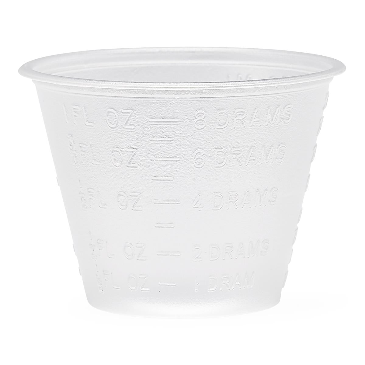 1oz Disposable Medicine Cups - Small Plastic Measuring Cups for Liquid Medication, Vitamins & Supplements - Perfect for Home, Hospital & Travel Use