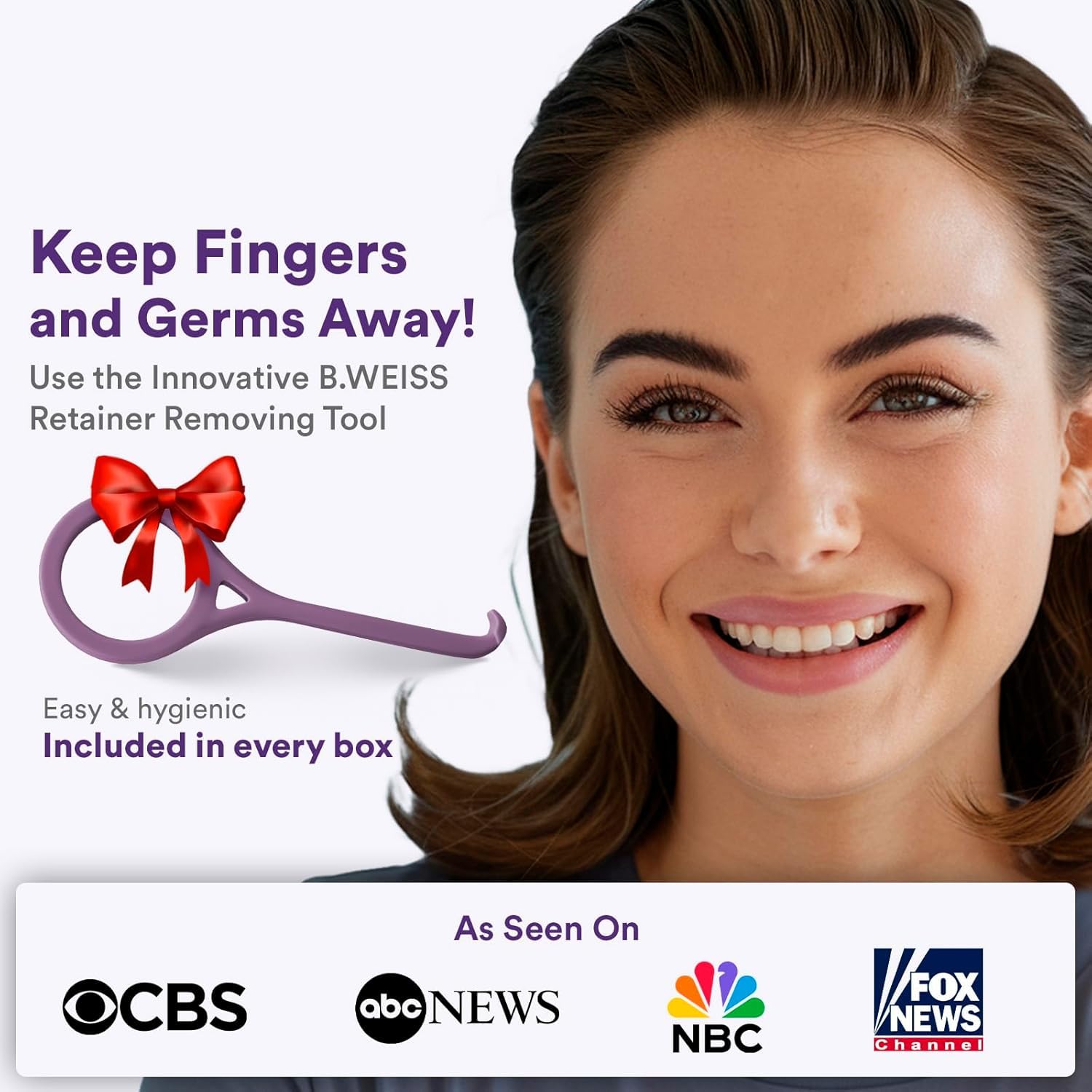 Weiss Naturals Retainer Cleaner Tablets - Invisalign & Denture Cleaner for Stain, Odor & Plaque Removal | FSA/HSA Eligible | Sulfate-Free | 120 Grape Scented Tablets (4-Month Supply) | Perfect for Night Guards, Clear Aligners & Dental Appliances