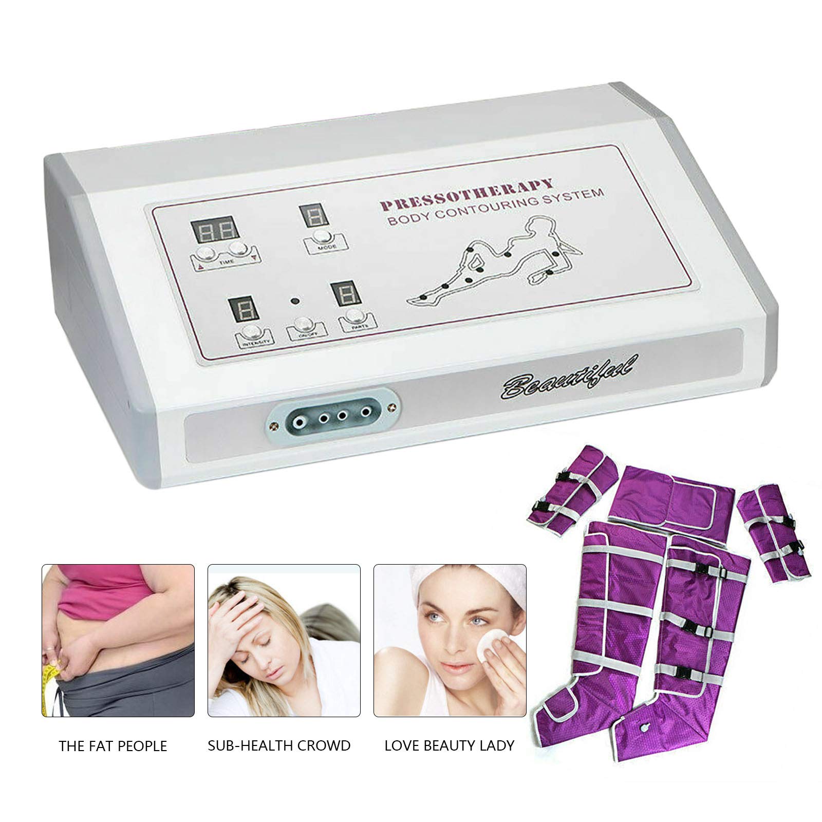 DYRABREST Air Compression Massage Suit for Body Slimming & Cellulite Reduction - Professional Pressotherapy Machine for Home Spa, Post-Workout Recovery, and Beauty Treatments