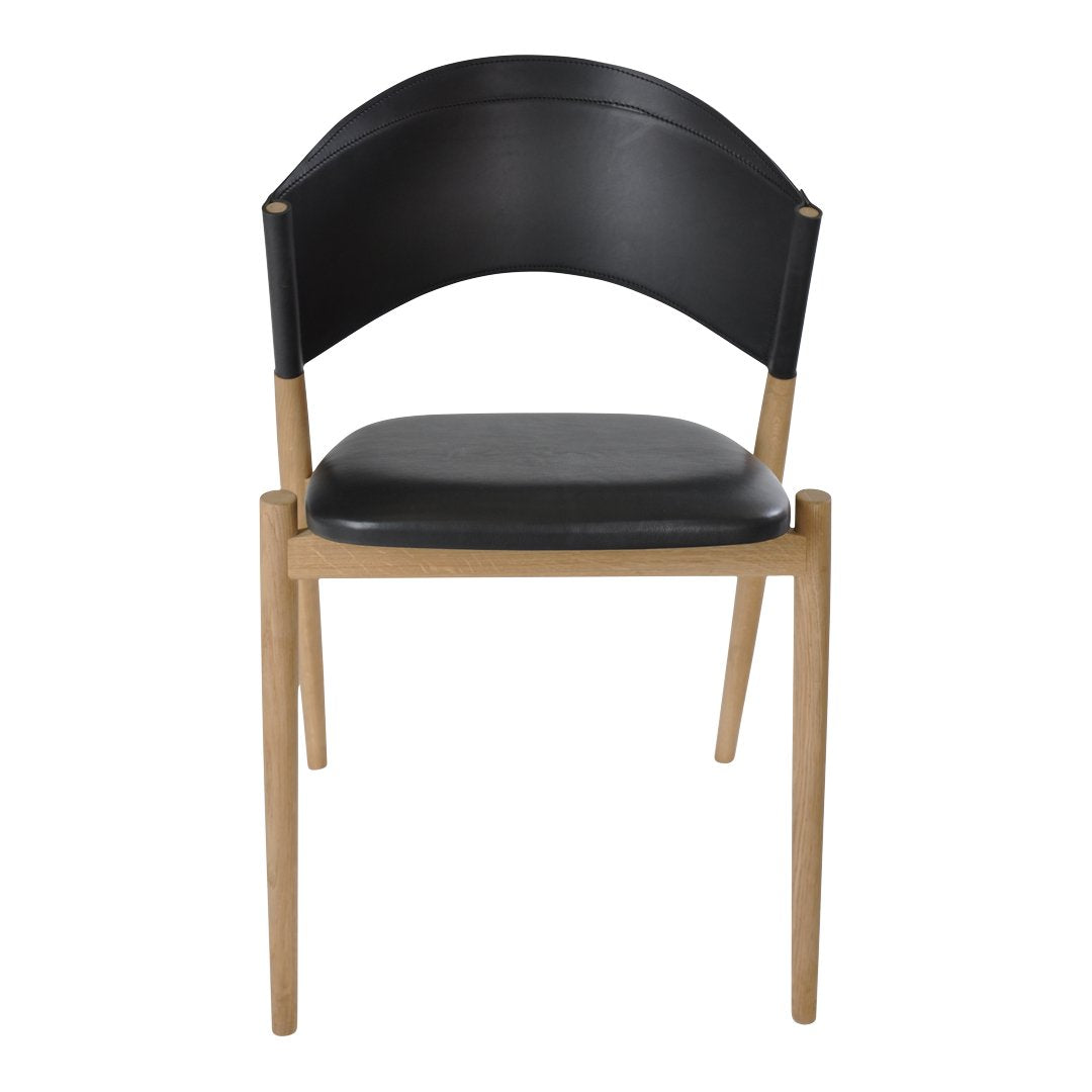 Dennis Marquart Ox Denmarq Dining Chair - Modern Wooden Dining Room Chair with Upholstered Seat - Perfect for Kitchen, Dining Room, and Home Office