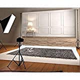 Laeacco 9x6ft Vinyl Photography Backdrop - Classic Living Room Interior Scene Background for Portraits, Baby & Family Photos | Durable Console Table Design for Professional Studio & Home Photography