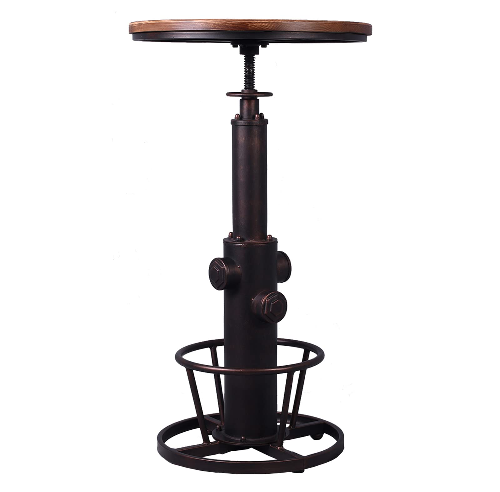 Adjustable Height Industrial Bar Table 38.6