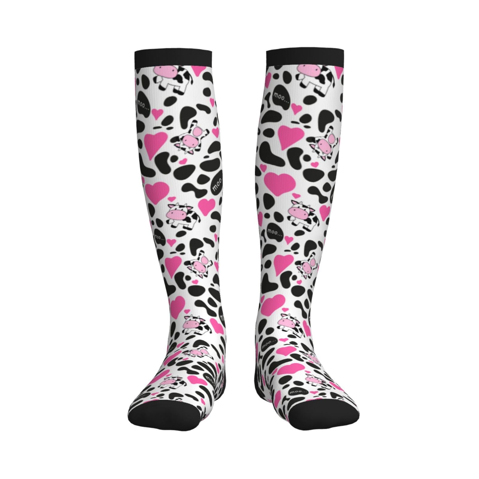 Tie Dye Compression Socks - Knee High Support Socks for Women & Men - Running, Athletic, Hiking Socks - Perfect for Sports, Travel & Varicose Vein Relief