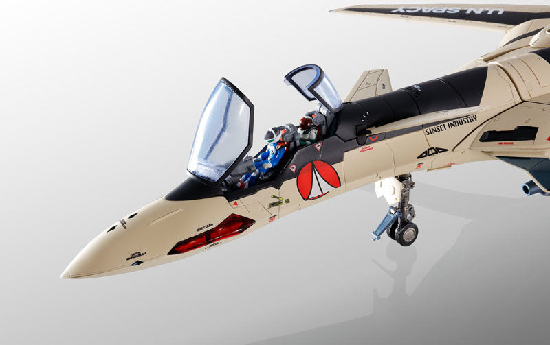 Bandai DX Chogokin Macross Plus YF-19 Full Set Action Figure - Collectible Robot Toy for Anime Fans & Model Enthusiasts - Perfect for Display, Gifts, and Cosplay Accessories