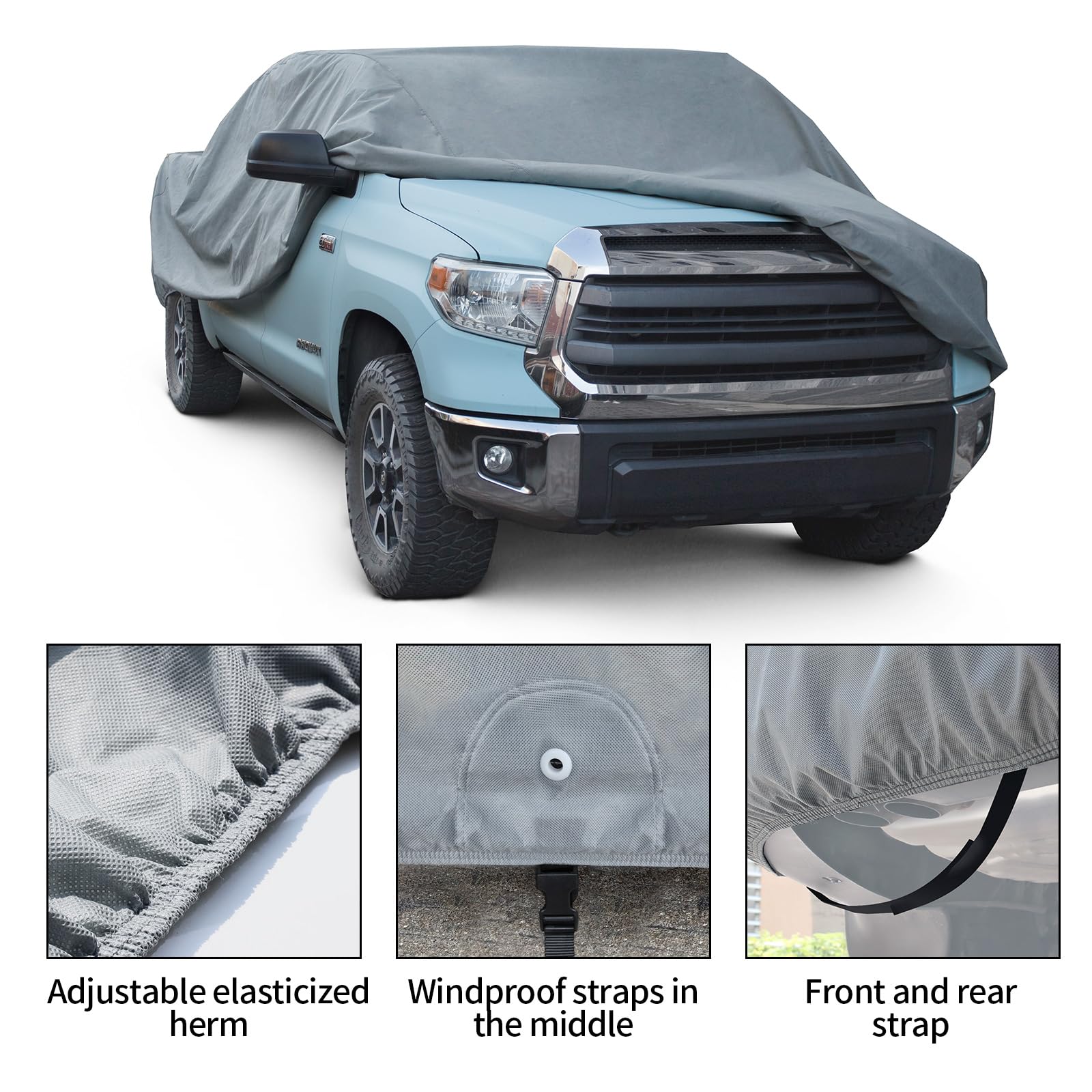 Leader Accessories All-Weather Waterproof Truck Cover - Breathable Car Cover for Pickups 211