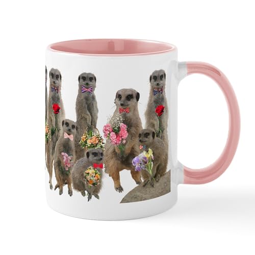 White/Pink Inside - Meerkat Mug