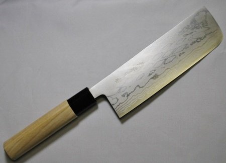 Premium Kanetsune Usuba Chef Knife - Handcrafted Damascus Steel Blade with White Magnolia Wood Handle - Perfect for Sushi, Vegetables & Precision Cutting