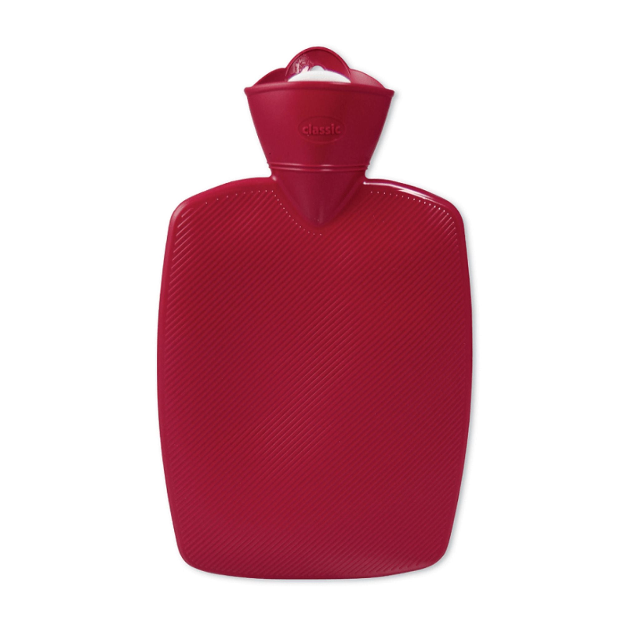 1.8L Classic Red Hot Water Bottle - Rubber-Free, Leak-Proof for Pain Relief & Warmth - Perfect for Cold Weather, Menstrual Cramps & Bed Warmers