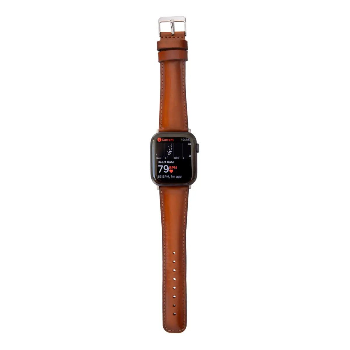 Premium Burnished Tan Leather Apple Watch Band - Classic & Stylish Replacement Strap for Apple Watch Series 1-9 - Perfect for Business, Casual & Everyday Wear