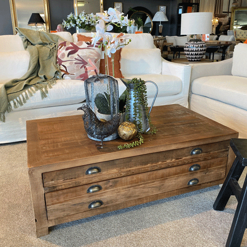 Modern Coffee Table with 2 Drawers - Stylish Living Room Furniture for Home Decor & Storage | Perfect for Small Spaces, Apartments & Office Use
