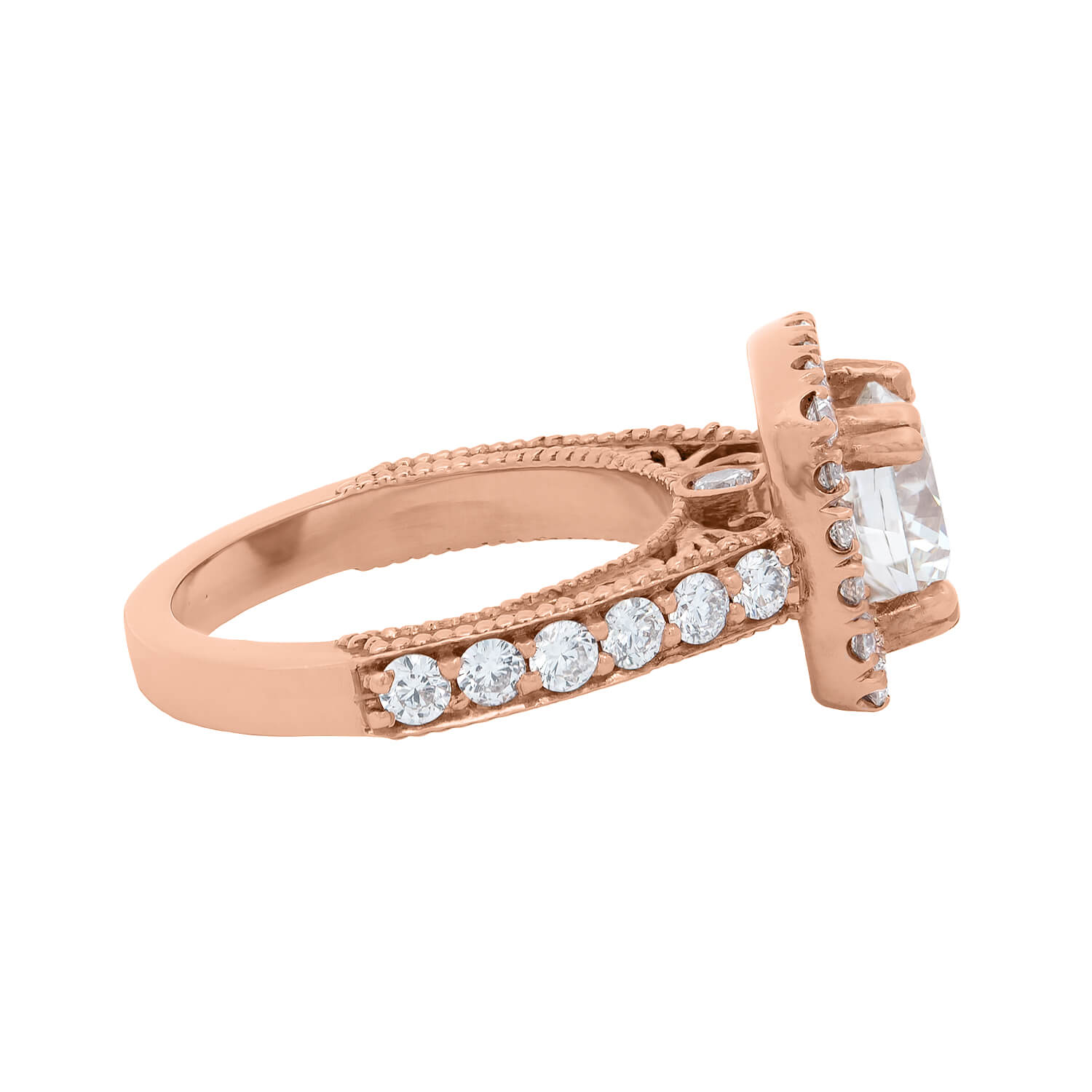 14K Rose Gold Diamond Engagement Ring - 1.51ct GIA Certified | Elegant Bridal Jewelry for Proposals, Anniversaries & Special Occasions