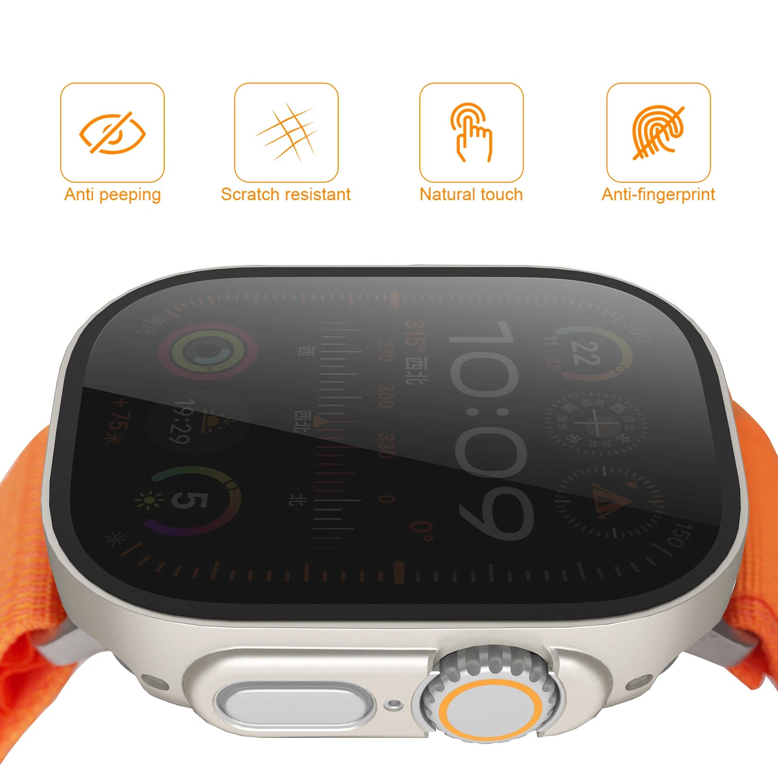 Apple Watch Case - Shockproof & Privacy Screen Protector for Series 1-9 (Gym, Work, Travel) - Limited Stock Available