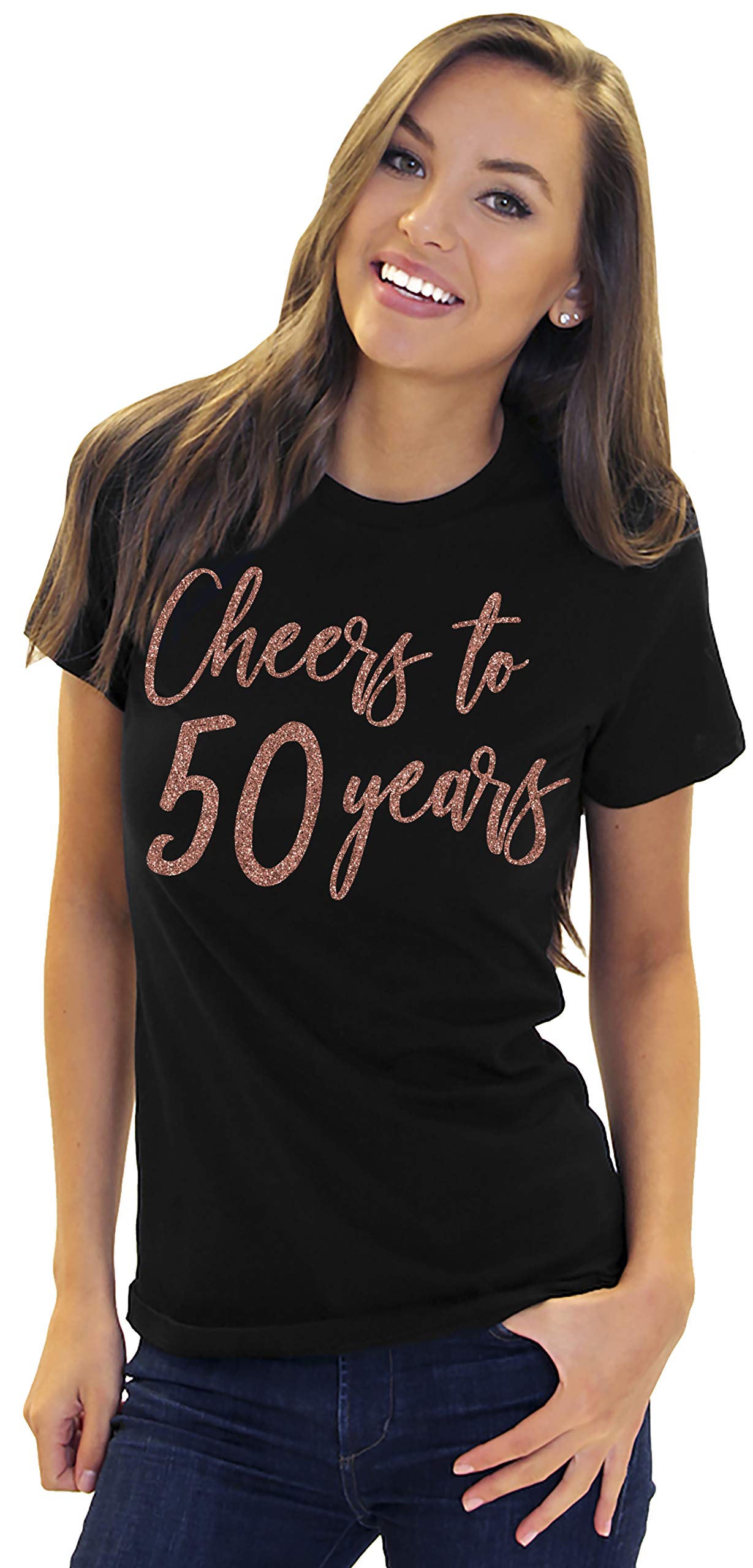 50th Birthday Shirts for Women - Funny & Elegant 50 Year Old Birthday Gifts - Milestone Birthday Party Supplies - Perfect for Surprise Parties & Celebrations