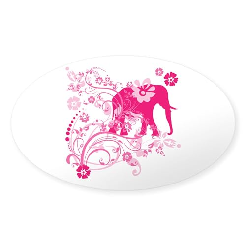 Clear - Elephant Swirls Pink